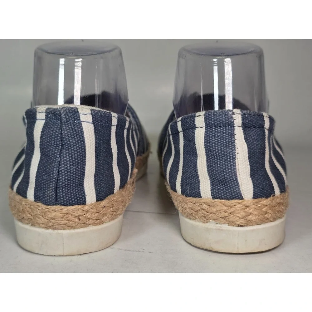 Esprit Ellery Women's Espadrille Size 7 M Navy White Slip On Moccasin Shoes‎